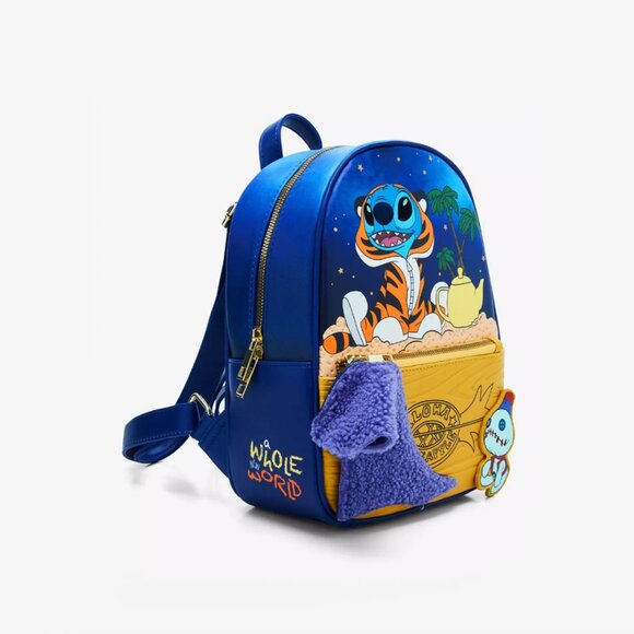 Her Universe Disney Stitch Aladdin Rajah Mini Backpack